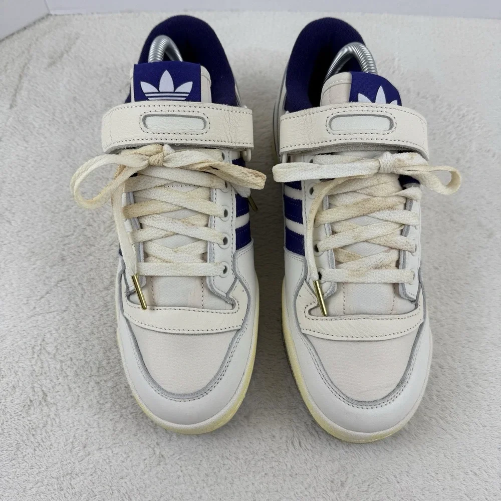 Adidas Originals Forum 84 Low Mens Size‎ 7.5 White Purple Sneaker Shoes HP9542